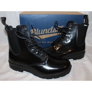 Blundstone Women's Leather Lace Up Gore Boots 2219 Black NIB